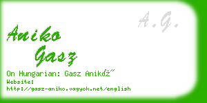 aniko gasz business card